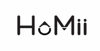 the wording "homii" in stylized font