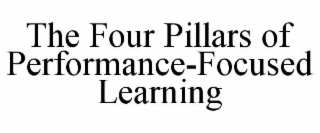 the four pillars of performance-focused learning