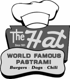 the hat since 1951 world famous pastrami burgers dogs chili
