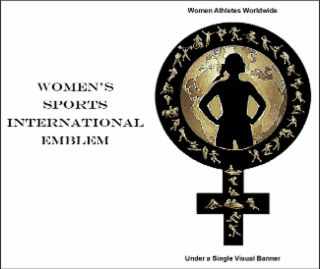women's international sports emblem (women athletes worldwide under a single visual banner)