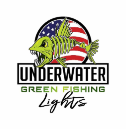 underwater green fishing lights