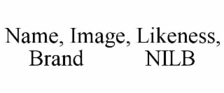 name, image, likeness, brand           nilb