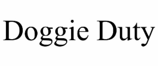 doggie duty