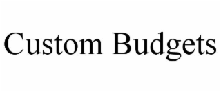 custom budgets