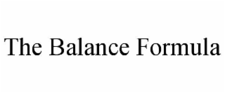 the balance formula