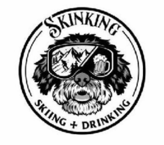 skinking drinking  + skiing