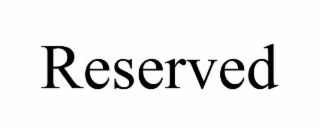 reserved
