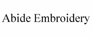 abide embroidery