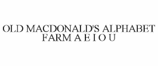 old macdonald's alphabet farm a e i o u