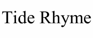 tide rhyme