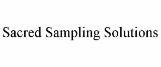 sacred sampling solutions
