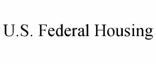 u.s. federal housing