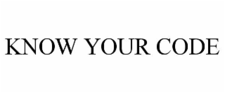 know your code
