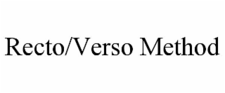 recto/verso method