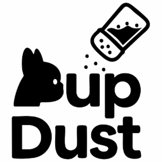 the literal element of the mark consists of the words “pup dust.”