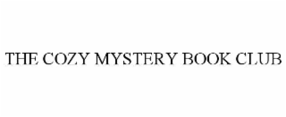 the cozy mystery book club