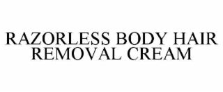 razorless body hair removal cream