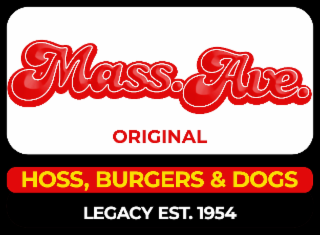 mass ave. original hoss, burgers & dogs legacy est. 1954