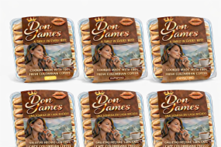 dames james c james don don games a smile in every bite cookies made with 100% fresh colombian coffee milid una sonrisa en cada bocado galletas hechas con 100% colombian cafe coffee don games a smile in every bite cookies made with 100% fresh colombian co