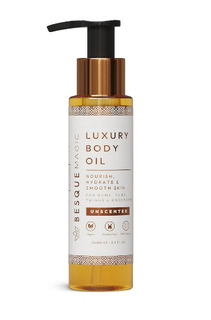 besquemagic luxury body oil nourish, hydrate & smooth skin for bums tums thighs & underarms unscented