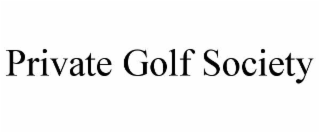 private golf society