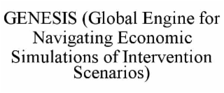 genesis (global engine for navigating economic simulations of intervention scenarios)
