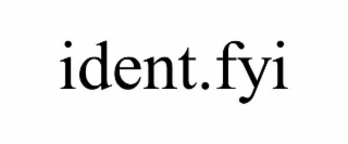 ident.fyi