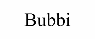 bubbi