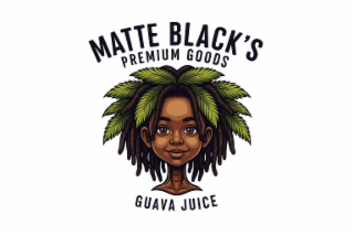 matte black's premium goods guava juice