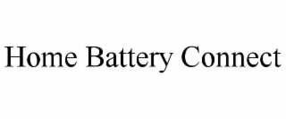 home battery connect
