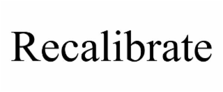 recalibrate