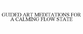 guided art meditations for a calming flow state