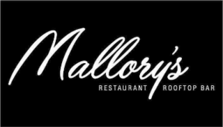 mallory's restaurant rooftop bar