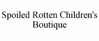 spoiled rotten children's boutique