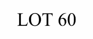 lot 60