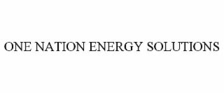 one nation energy solutions