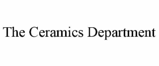 the ceramics department