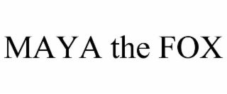maya the fox