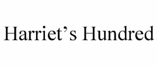 harriet’s hundred
