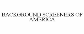 background screeners of america