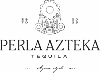 perla azteka e s t d tequila jal agave azul 2025 mex