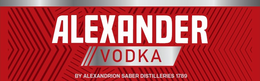alexander vodka by alexandrion saber distilleries 1789
