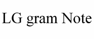 lg gram note