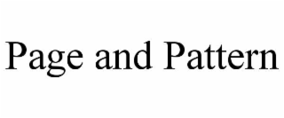 page and pattern