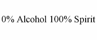 0% alcohol 100% spirit