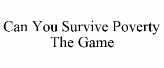 can you survive poverty the game