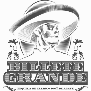 billete grande tequila de jalisco 100% de agave