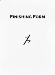 finishing form