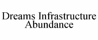 dreams infrastructure abundance