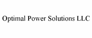optimal power solutions llc